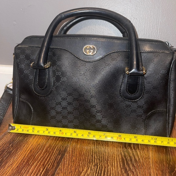 Vintage Black Gucci Boston Bag - Picture 11 of 16